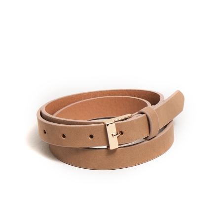 Picture of Simple style leather belt - Beige
